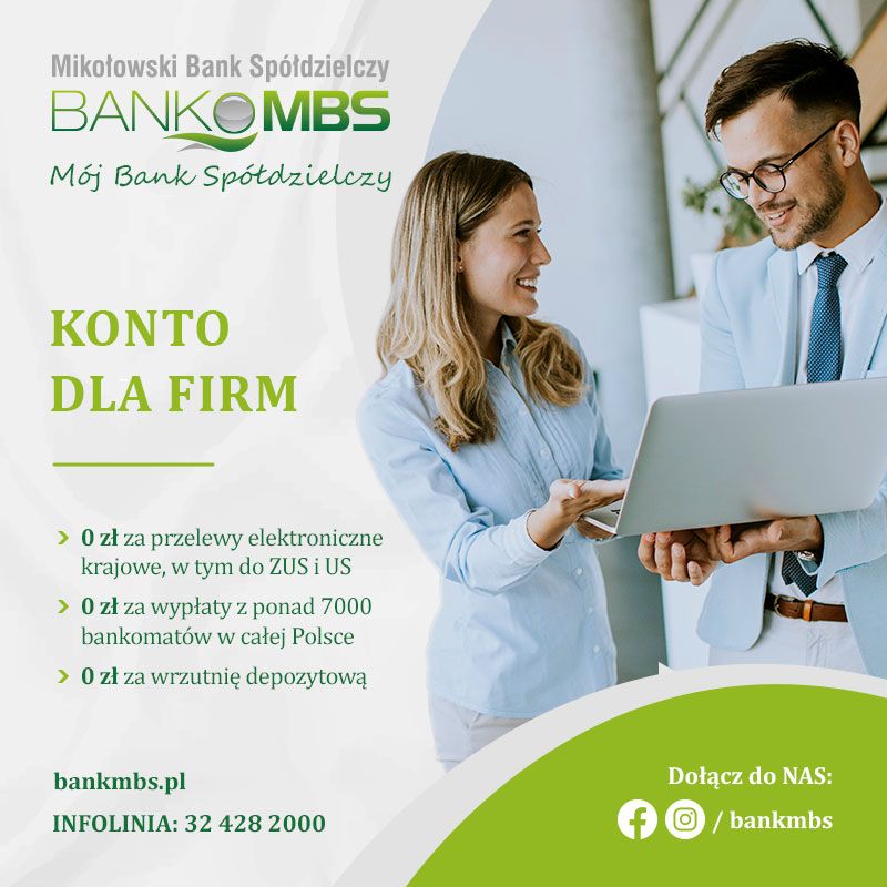 Oferta banku MBS Mikołów - Konto dla firm