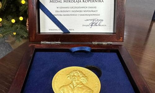 Medal Mikołaja Kopernika dla Prezesa Zarządu Banku MBS!