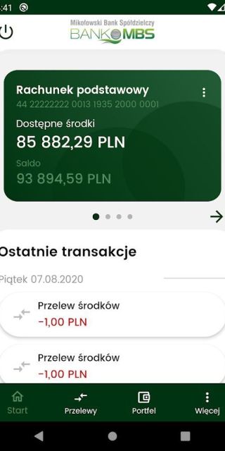 Aplikacja mobilna Banku MBS