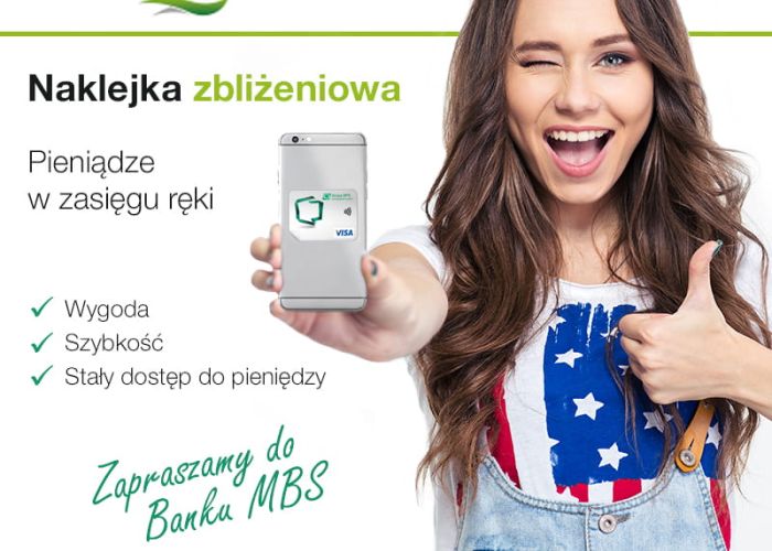 Naklejka zbliżeniowa VISA dla konta Junior